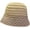Khaki, variant on CoCopeaunts Bucket Hat for Men Mix Color Foldable Crochet Knitted Hat Women Version Fashion Bucket Cap Wild Wear Casual Warm
