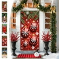thumbnail image 1 of Funda Navideña para Puerta - Diseño de Papá Noel - 89 X 180 Cm - Decoración Festiva | Tela de Poliéster Resistente | Fácil Instalación | Apta para Puertas Estándar, 1 of 6