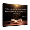 thumbnail image 4 of Scripture Walls Confess to God Romans 14:11 Open Bible Bible Verse Canvas Christian Wall Art Ready to Hang Unframed, 4 of 9