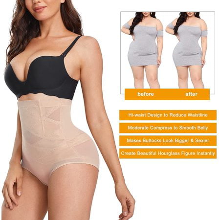 Waist Trainer for Women Body Shaper Cross Compression abs Shaping Panty  Butt Lifter Tummy Control Shapewear Girdle 