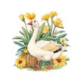 thumbnail image 3 of Adhesivos de pared con forma de ganso y girasoles de granja, acuarela, 49 x 47 cm, 3 of 4
