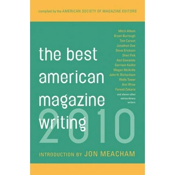 Best American Magazine Writing The Best American Magazine Writing 2010, (Paperback)
