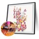 thumbnail image 1 of Cuadros Decorativos 5D DIY Diamond Painting Kits Flower Dog Full Round Drill Decor (A5158) Tmvgtek embutido en tela, 1 of 6