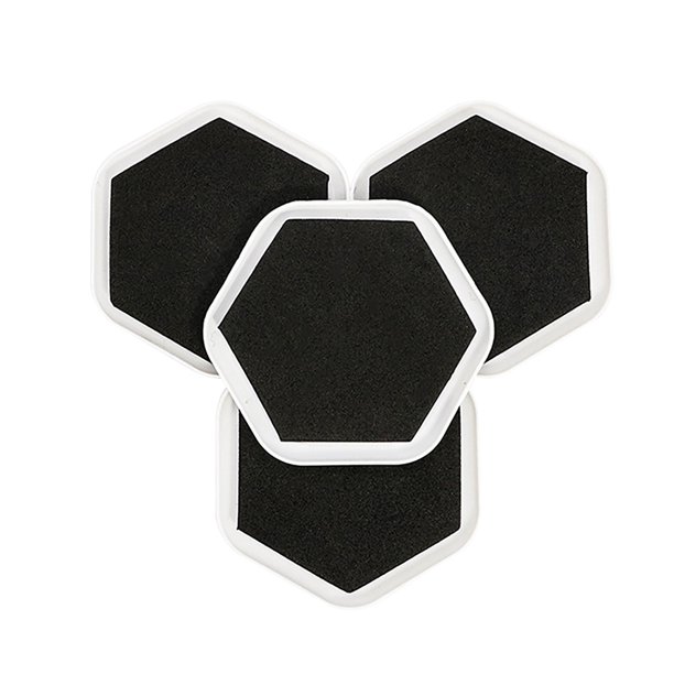 Kearding 4 Uds. Deslizadores de muebles sofá geométrico almohadillas móviles alfombrillas protectoras para cama gabinete refrigerador Type3 Kearding HA001869-00