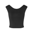 thumbnail image 1 of xiaxaixu Débardeurs pour Femmes, Sans Manches à Encolure Bateau, Couleur Unie, Chemise Courte Décontractée pour Fête et Rue, 1 of 9