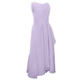 thumbnail image 6 of CAIXIA Girls Summer Dresses Size 10-12Elegant Sleeveless Round Neck Party Dress for Girls for Formal Weddings and Special Performances,Light Purple,100, 6 of 8