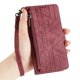 thumbnail image 5 of For Motorola Moto G75 5G Case Zipper Wallet Geometry Lines Leather Phone Cover - Green, 5 of 5