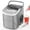Grey, variant on KNDKO Countertop Ice Maker, Portable Ice Machine with Self-Cleaning, 26Lbs/24H, 9 Ice Cubes/6 Mins for Home/Kitchen/Bar, Black