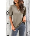thumbnail image 2 of Sherrylily Women V Neck T Shirts Casual Puff Sleeve Loose Summer Tops, 2 of 4