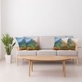 thumbnail image 4 of Ambesonne Nature Throw Pillow Cover 4 Pack, Sunrise at Dolomites, 20", Fern Green Multicolor, 4 of 6