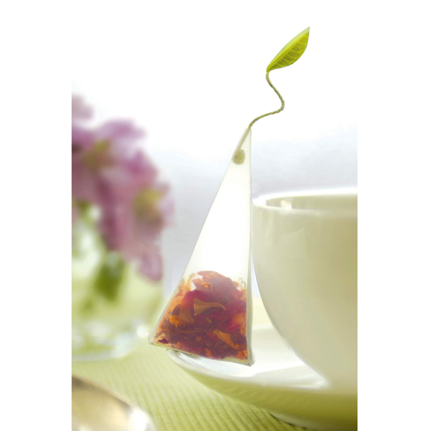 Tea Forte Lotus Relaxing Teas Presentation Box Tea Sampler Gift Set, 20 Assorted Variety Handcrafted Pyramid Tea Infuser Bags, Black Tea, Green Tea, Oolong Tea, White Tea, Herbal Tea