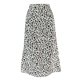 thumbnail image 3 of Falda Larga Casual Falda básica con estampado de leopardo Ranura lateral Traje de fiesta de noche con cremallera para mujer (Blanco XL) Cgtredaw para Mujer Blanco T XL, 3 of 7