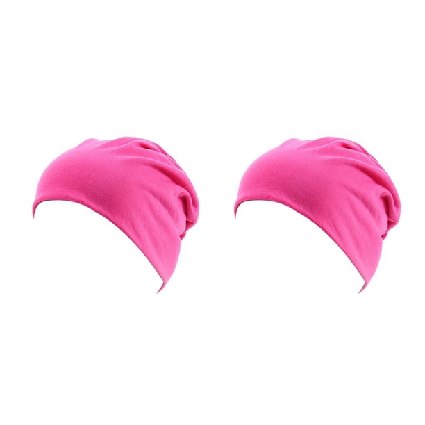 Qarigey Beanie Caps Exquisito, cómodo, estilo simple, adorno para la cabeza, gorros para adultos, accesorio de ropa para decoración, rosa roja Rosa roja 2piezas Qarigey CBP301478