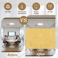 thumbnail image 6 of Pure Yellow Window Privacy Film, Simple Solid Color Static Cling UV Sun Blocking Tint Film Heat Control Windows Films for Bedroom Bathroom, Window Stickers 17.7"x39.3", 6 of 8