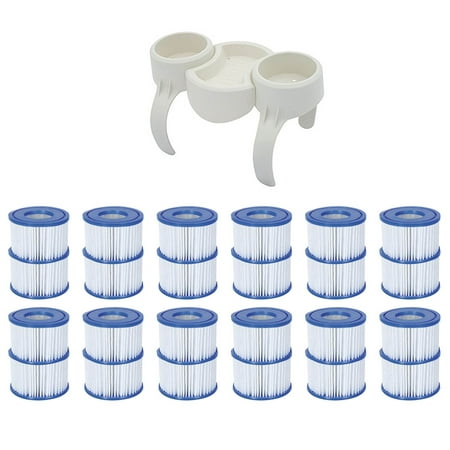 Bestway Plastic SaluSpa Drinks Holder and Snack Tray & Type VI Filters (24 (Best Way To Filter Drinking Water At Home)