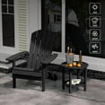 thumbnail image 2 of YEFU Adirondack Side Table Set of 2, 18" Double Outdoor Side Table, Poly Lumber end Table, Weather Resistant for Indoor, Patio, Pool, Porch, Backyard-Black, 2 of 6