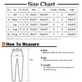 thumbnail image 3 of Jewelreauty Linen Pants Women Summer Casual Elastic Waist Straight Leg Floral Print Pants with Pockets, 3 of 9