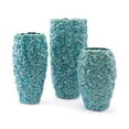 thumbnail image 2 of Petals Large Vase Teal, 2 of 2