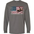 thumbnail image 3 of Inktastic Rodeo Bull Riding Patriotic Long Sleeve T-Shirt, 3 of 5