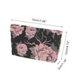 thumbnail image 2 of Unique Bargains 1 Pc Convenient Flower Makeup Bag Polyester Black Pink Medium, 2 of 5