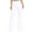 White, variant on LLYwey Casual Pants For Women Women's Fashion Denim Button Zipper Solid High Waist Pockets Jean Wide Leg Pants Flare Trousers Female Boho Pants Long Pant Style H1242 White XXL