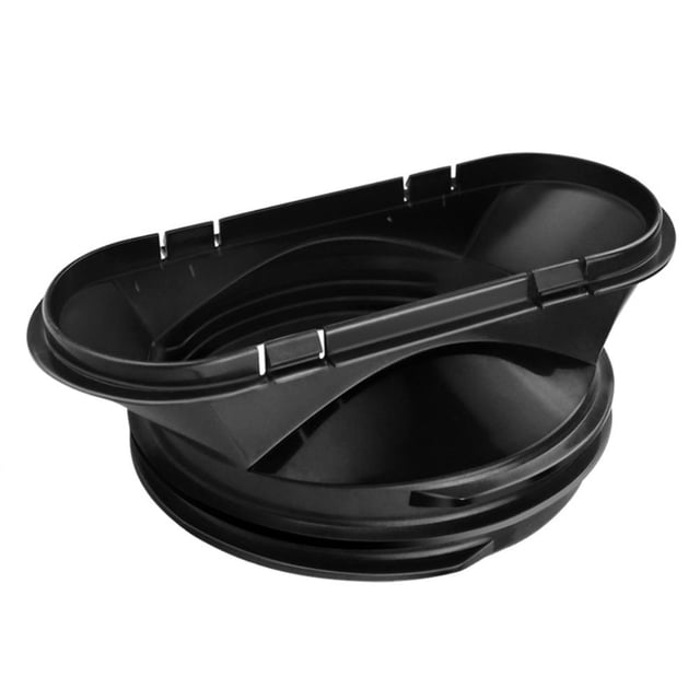 Manguera de escape flexible para dispositivos móviles de aire acondicionado Campana extractora de secadora Anillo de tarjeta negro