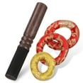thumbnail image 4 of 3 Pcs Coussinets de Bol Sonore Bouddhiste avec Maillet de Méditation, 4 of 5