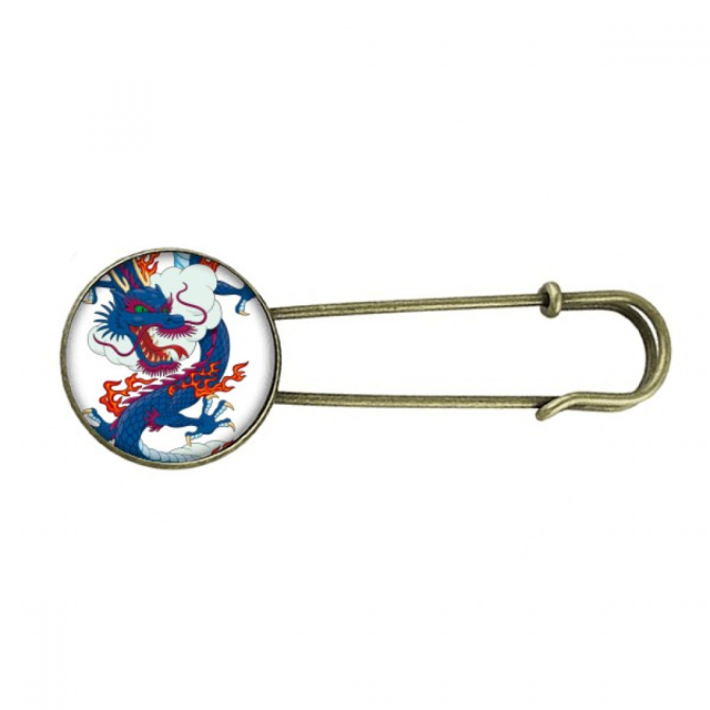 China dragon chino de nubes EsES Broche De Broche De Metal Antiguo Unbranded M