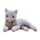 thumbnail image 1 of Juguete de peluche de gato acurrucable, adorable animal de peluche para decoración del hogar Gris 29cm, 1 of 9