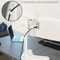 thumbnail image 6 of VIVO White Single LCD Monitor Adjustable Desk Stand, Fits 1 Screen, 6 of 6