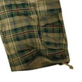thumbnail image 3 of pxiakgy mens shorts men's fit multi-pocket casual plaid beach short lightweight cargo work outdoor cotton sports shorts men casual shorts khaki + 34, 3 of 5