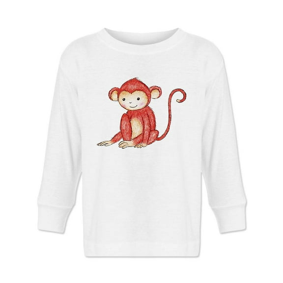 Monkey Sitting Long Sleeve Toddler -Image by Shutterstock, 3 Toddler