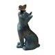 thumbnail image 1 of Estatua de jardín de curiosidades de gato y mariposa, resina felina, árboles duraderos, flores, vallas, decoración de pasarelas, 1 of 5