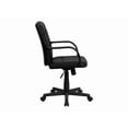 thumbnail image 5 of UrbanPro Contemporary Faux Leather Mid Back Chair with Padded Arms in Black, 5 of 6