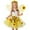r-629Yellow225, variant on MEZZALL Dresses Sunflower Fairy Dress Girls Flowy Tutu Party Gown With Floral Embroidery Photo Fashionable Short Sleeve Crew Neck Solid Color Child Sundress