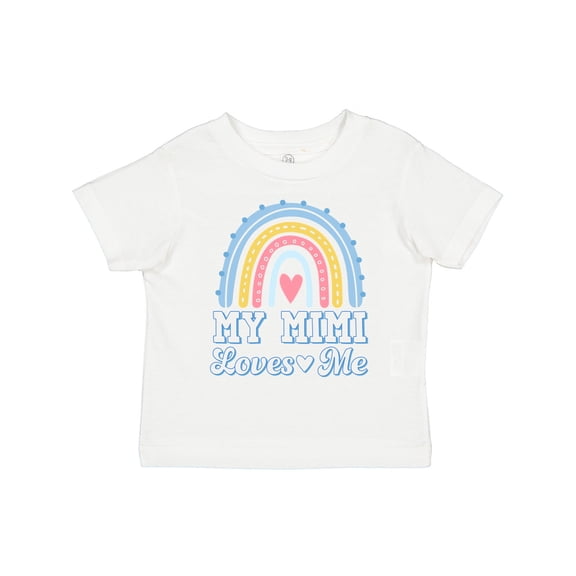 Inktastic My Mimi Loves Me Retro Rainbow Girls Toddler T-Shirt