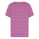 thumbnail image 4 of Fiudx Ofertas Flash Del Día Solo En Línea Top de Manga Corta con Cuello En V y Hombros Descubiertos con Botones Estampados a Rayas Informal a La Moda para Mujer, 4 of 5