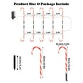 thumbnail image 2 of Candy Cane Lights 22" 10 Pack Christmas Candy Cane Pathway Lights, 2 of 5