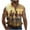 Gold, variant on Njagoc3 Mens Western - Style Sleeveless Shirt, Retro Character Print, Button - Down Collar