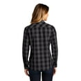 thumbnail image 2 of Port Authority LW670 Ladies Everyday Plaid Shirt, True Navy, 3XL, Womens Button Down Shirts, 2 of 4
