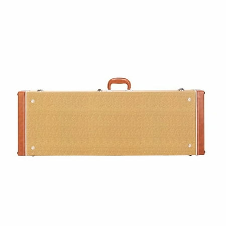 Deluxe Hardshell - Deluxe Electric Guitar Hard Shell Case Portable Square Guitar Case Microgroove Flat With Extra Neck & Bridge Padding