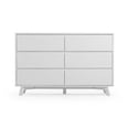 thumbnail image 6 of Plank+Beam Solid Wood Scandinavian 6-Drawer Dresser, White, 6 of 10
