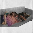 thumbnail image 6 of United States Soft Flannel Fleece Throw Blanket, Vibrant Sunset Twilight Scenery Los Angeles Famous Downtown Palm Trees, Cozy Plush for Indoor and Outdoor Use, 60" x 80", Multicolor, by Ambesonne, 6 of 6