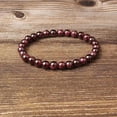 thumbnail image 2 of K-KED Natural Red Garnet Stone Beaded Bracelet Red Gemstone Stretch Bracelet 5mm, 2 of 2
