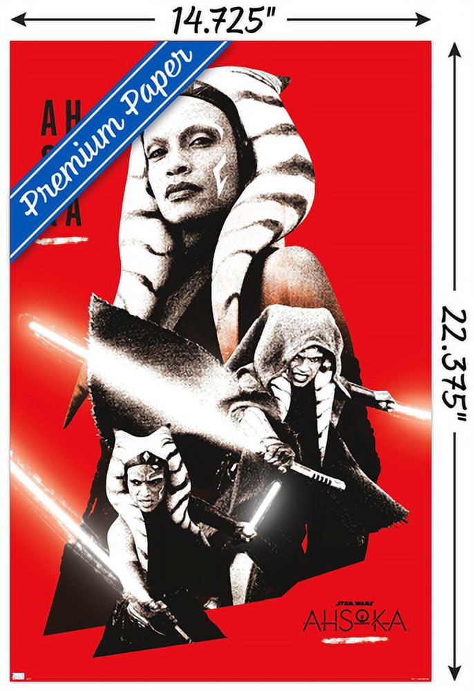 Star Wars: Ahsoka - Red Wall Poster, 14.725" x 22.375"