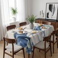 thumbnail image 6 of Blue Pumpkins Fall Table Cloth Waterproof Tablecloths, Thanksgiving Eucalyptus Leaf Rustic Tablecloth Dining Table Cover for Kitchen Party Tabletop Outdoor, Rectangle Tablecloth 60x84 Inch, 6 of 9