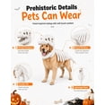 thumbnail image 5 of Pet Dinosaur Costume, Soft Plush T-Rex Skeleton Halloween Costume for Dogs | Cosplay Clothes for Medium & Large Dog and Cats Funny Adorable Glow-in-the-Dark Dino Outfits Big Breeds For Party Family, 5 of 7