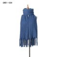 thumbnail image 3 of Bufanda de cachemira de lujo de colores sólidos brillantes para mujer, chal de invierno y pañuelo, pashmina con borlas, fular femenino, manta gruesa, 3 of 5