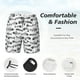 thumbnail image 3 of Balery Fish Bones Bañador para hombre, shorts de playa de secado rápido con entrepierna y forro de compresión-Medium, 3 of 6