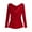 Red, variant on BLVB Women's Satin Blouse Ruched Cowl Neck Elegant Shirt Long Sleeve Spring Summer Tops Casual Work Office Outfits